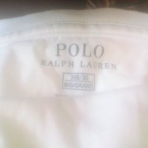 Ralph Lauren Men's Polo Classic Fit 3XB white T-shirt